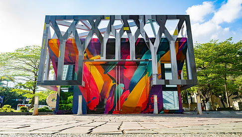 台北 - 青年局多功能練習場出口彩繪