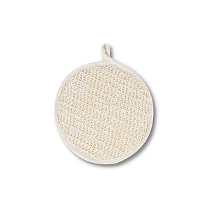Natural Ramie Bath Scrub - Round (Regular)