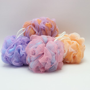 Dual Tone PE Bath Loofah