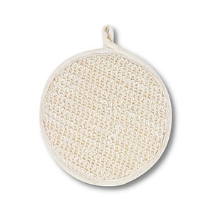 Natural Ramie Bath Scrub - Round (Large)