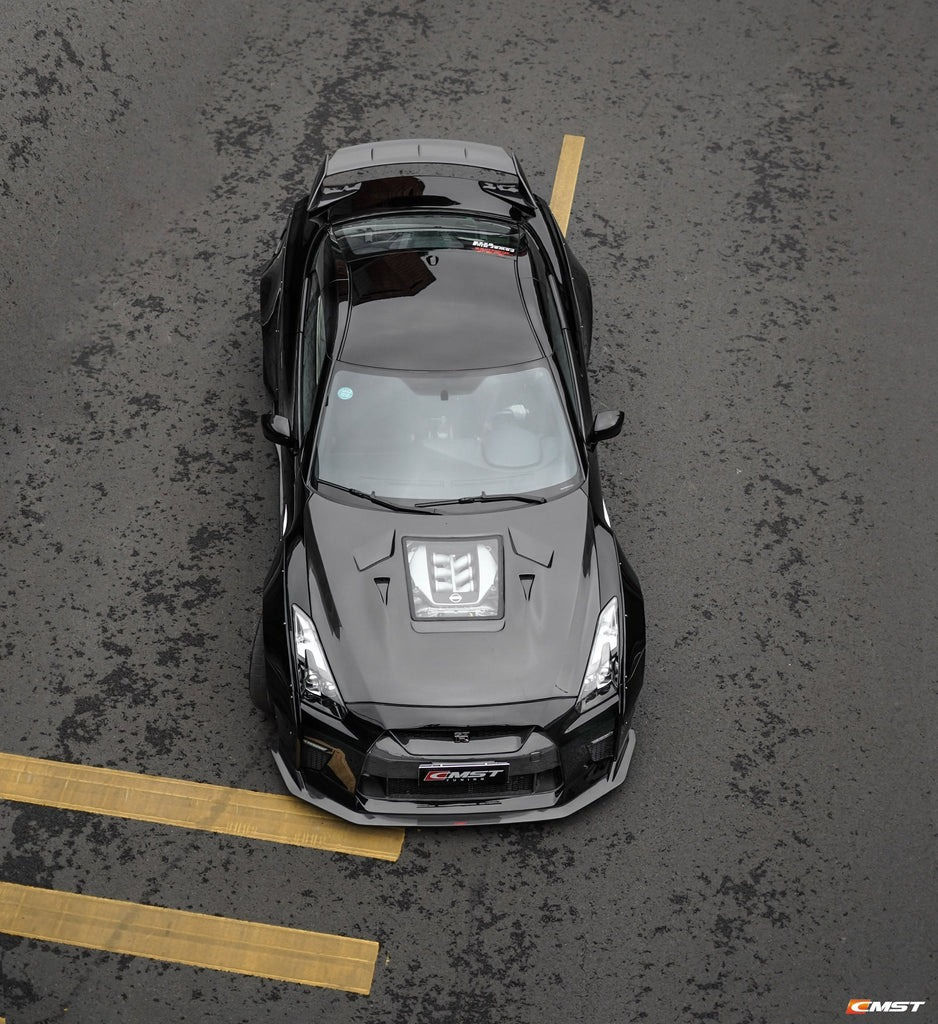 Thumbnail: Nissan GTR - CMST Tuning Carbon Fiber Tempered Glass Bonnet
