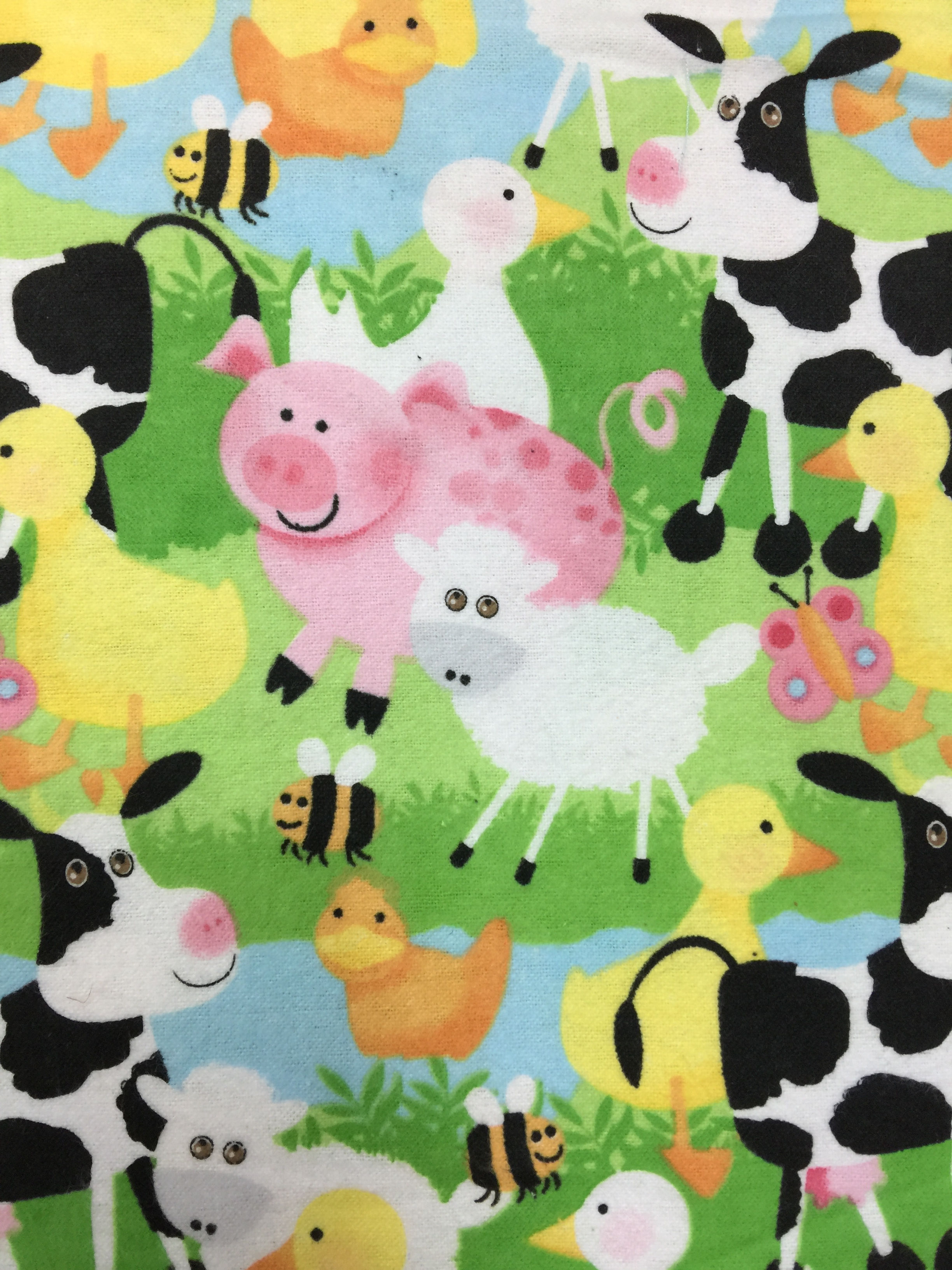 Tela franela granja100% algodon 110cm de ancho, 12€ m, pedir múltiplos de 25cm