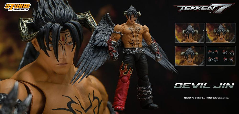 Thumbnail: Tekken 7 - Storm Collectibles Devil Jin 1/12 Gaming Action Figure
