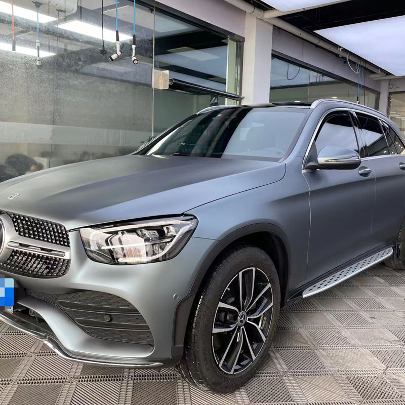 Thumbnail: Matte Gray Blue Vinyl Wrap 