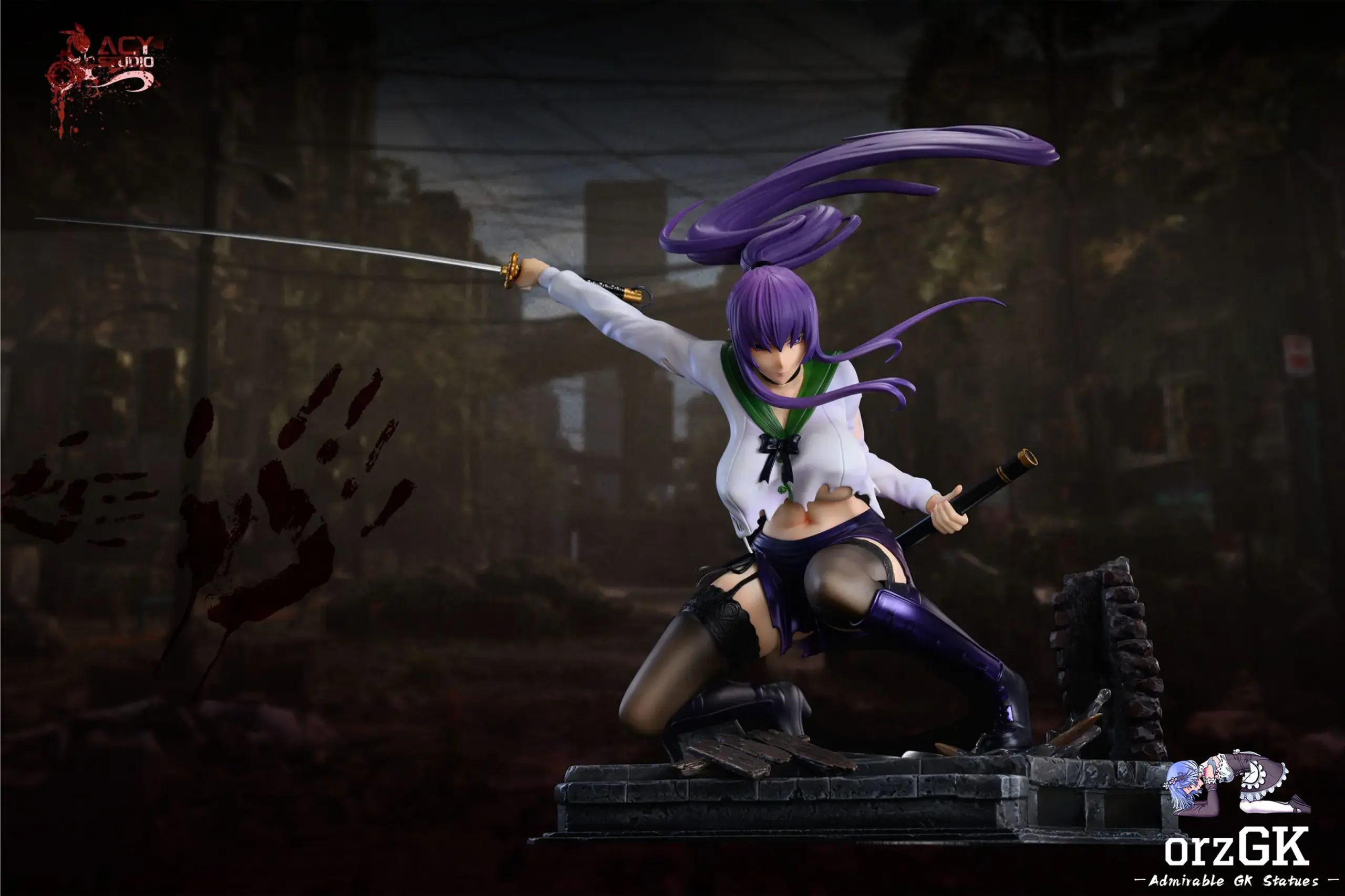 Highschool of the Dead - ACY Studio Saeko Busujima 1/4 18+ Anime GK Figure