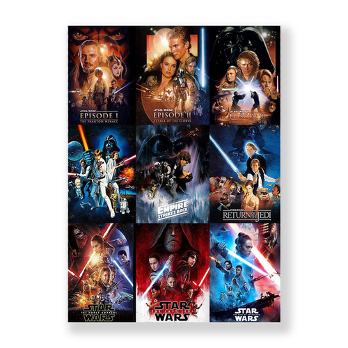 Star Wars - Skywalker Saga 9 Film 97x65cm Movie Poster | Collectors ...