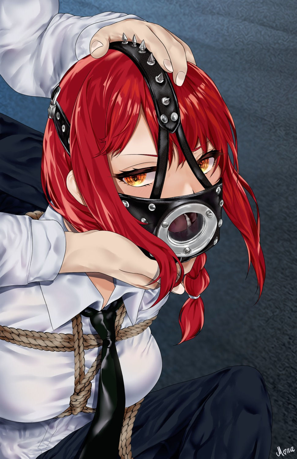 Thumbnail: Chainsaw Man - Makima Bondage Headgear 18+ Anime Sticker