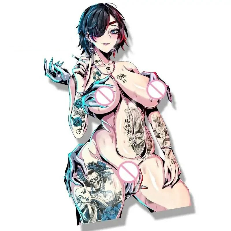 Thumbnail: Chainsaw Man - Himeno Tattoos 18+ Anime Sticker