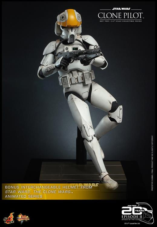 Thumbnail: Star Wars: Attack of the Clones - Hot Toys MMS648 Clone Pilot 1/6 Action Figure