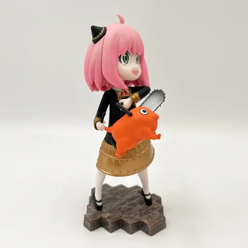 Thumbnail: Spy x Family/Chainsaw Man - DKS Style Anya & Pochita 17cm PVC Anime Figure
