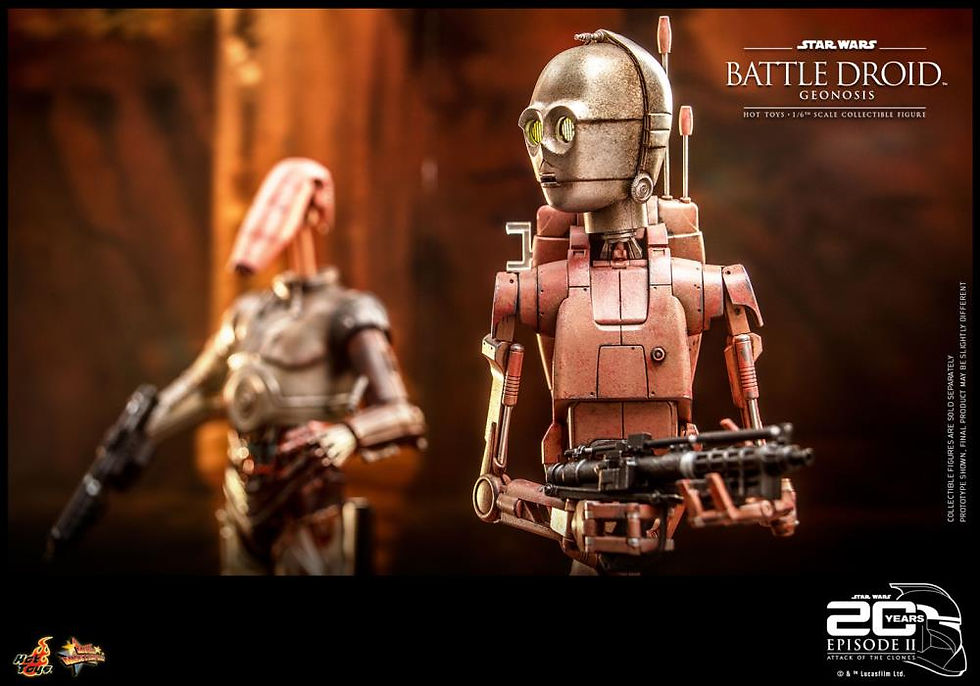Thumbnail: Star Wars - Hot Toys MMS649 Battle Droid (Geonosis) 1/6 Action Figure