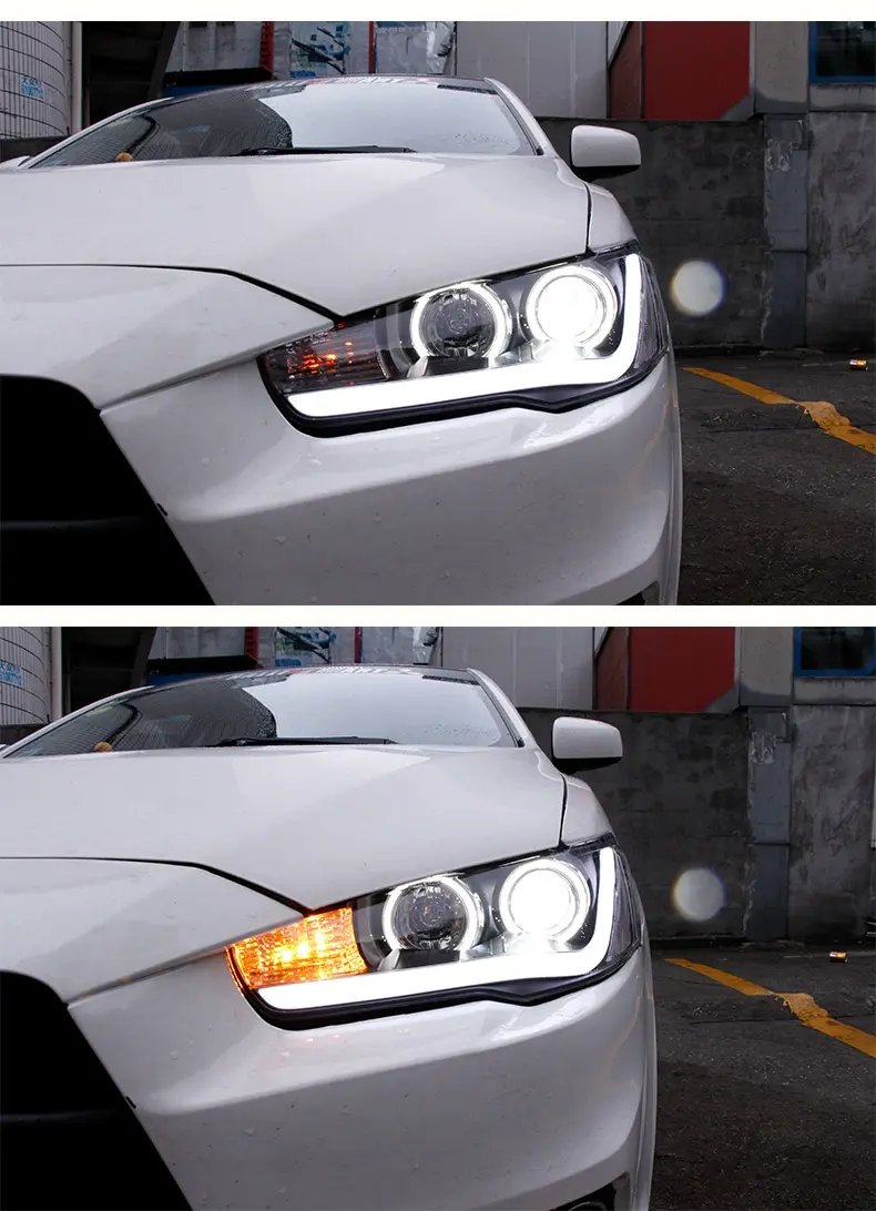 Thumbnail: Mitsubishi Lancer Angel Eyes LED Headlights