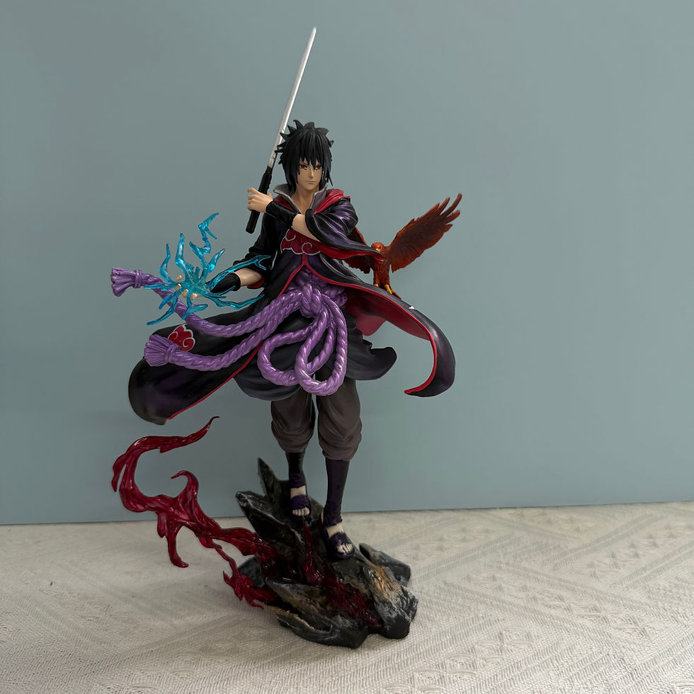 Thumbnail: Naruto Shippuden - SNBRS Style Sasuke Uchiha Akatsuki 24cm PVC Anime Figure