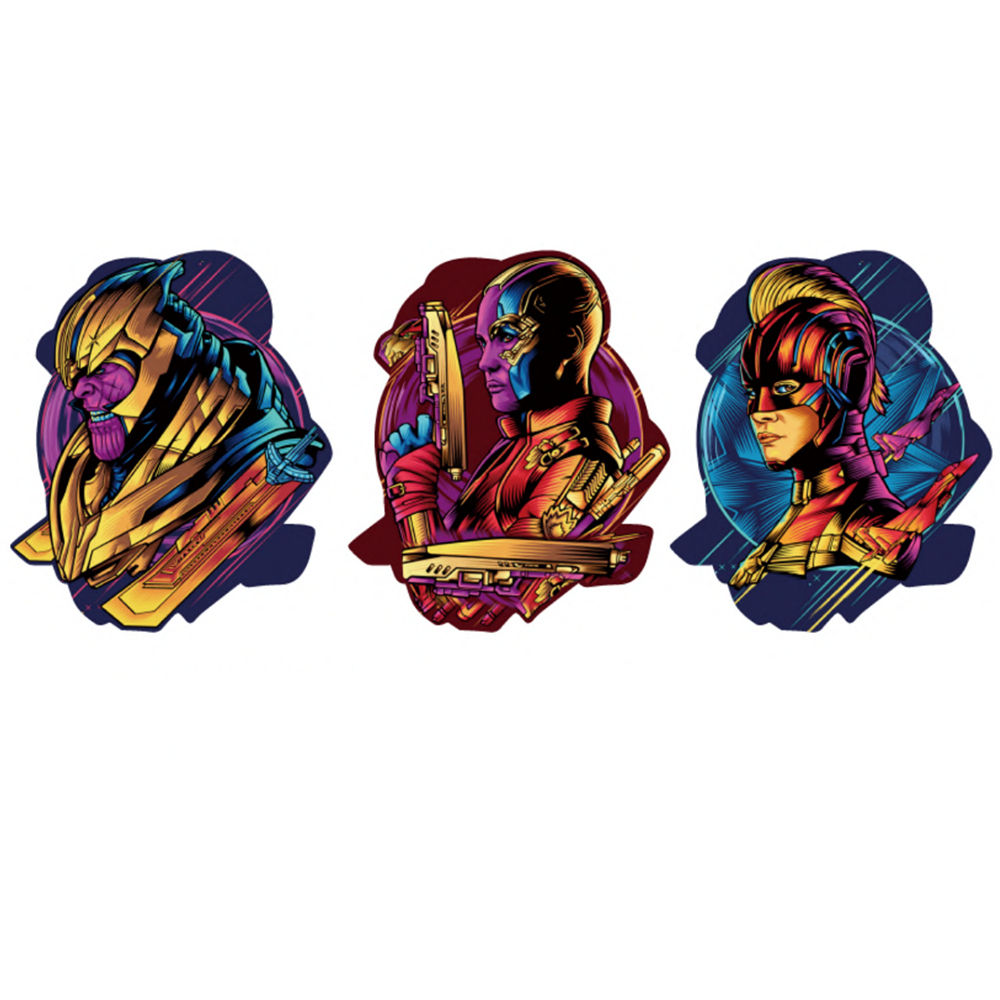 Marvel - Thanos, Nebula & Captain Marvel 3D Motion Anime Sticker