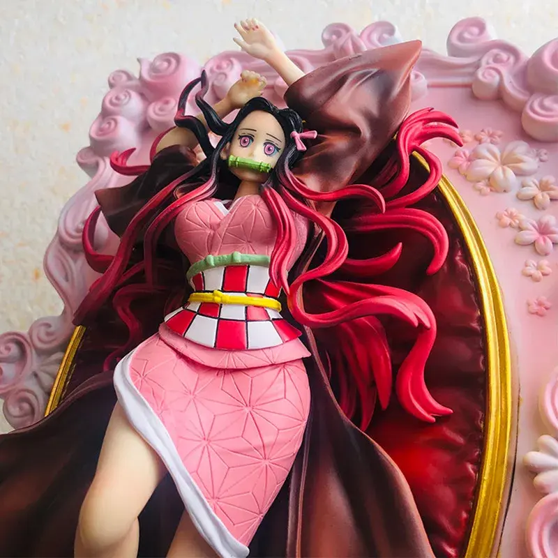 Thumbnail: Demon Slayer - Nezuko Kamado 3D Painting 24cm 18+ PVC Anime Figure