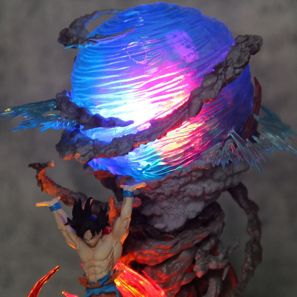 Thumbnail: Dragon Ball Z - Goku Spirit Bomb 25cm PVC Anime Figure with LED