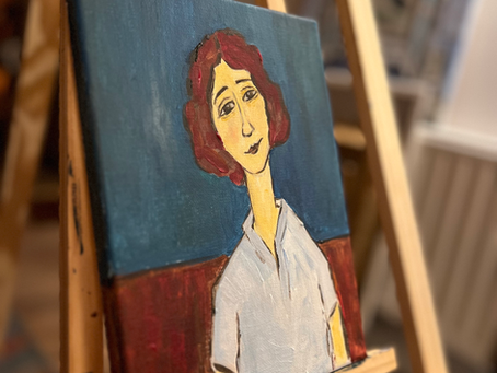 Modigliani inspiration portrait