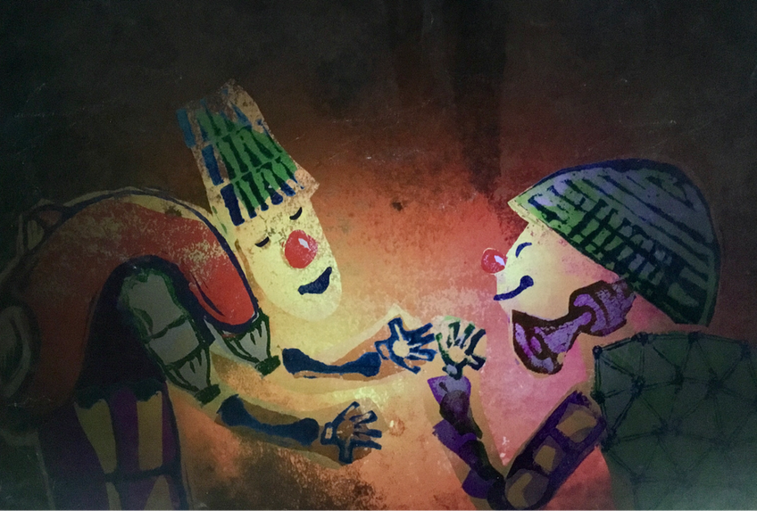 Ilustração de Sergio Serrano para o livro "A Terra do Povo da Graça”, editora Scipione.