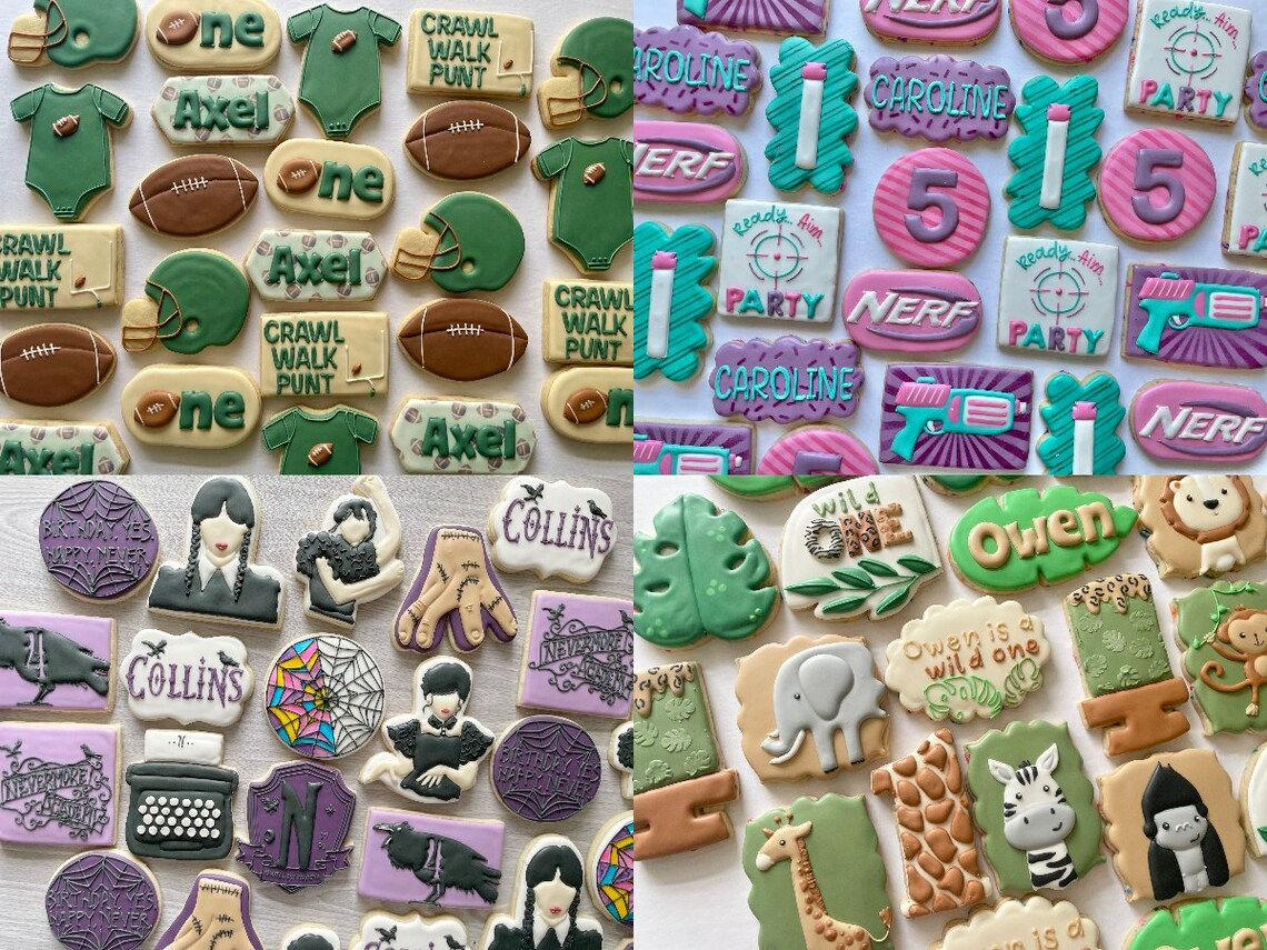 Kid's or Adult's Custom Birthday Sugar Cookies