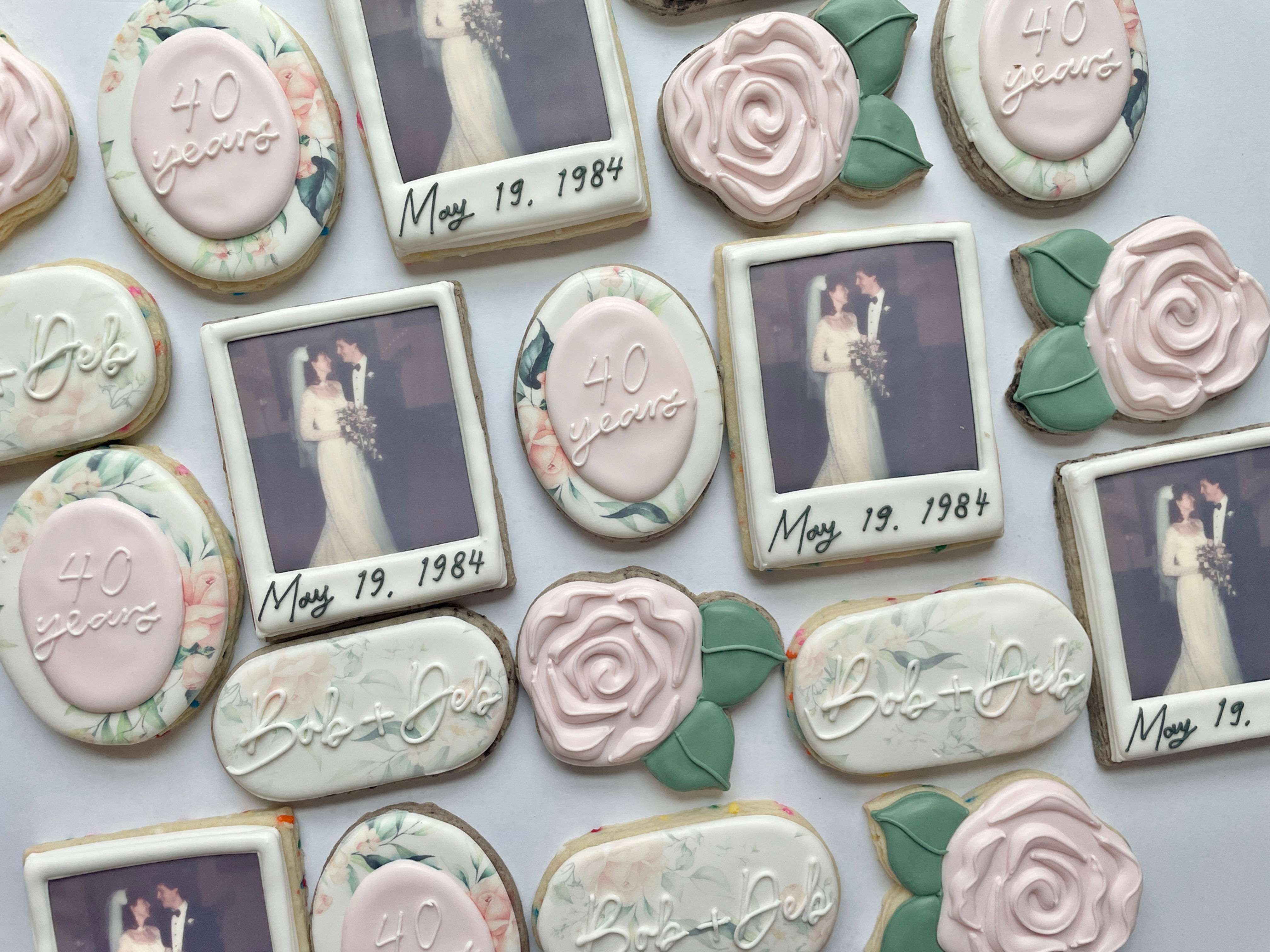 Polaroid Bridal Cookies