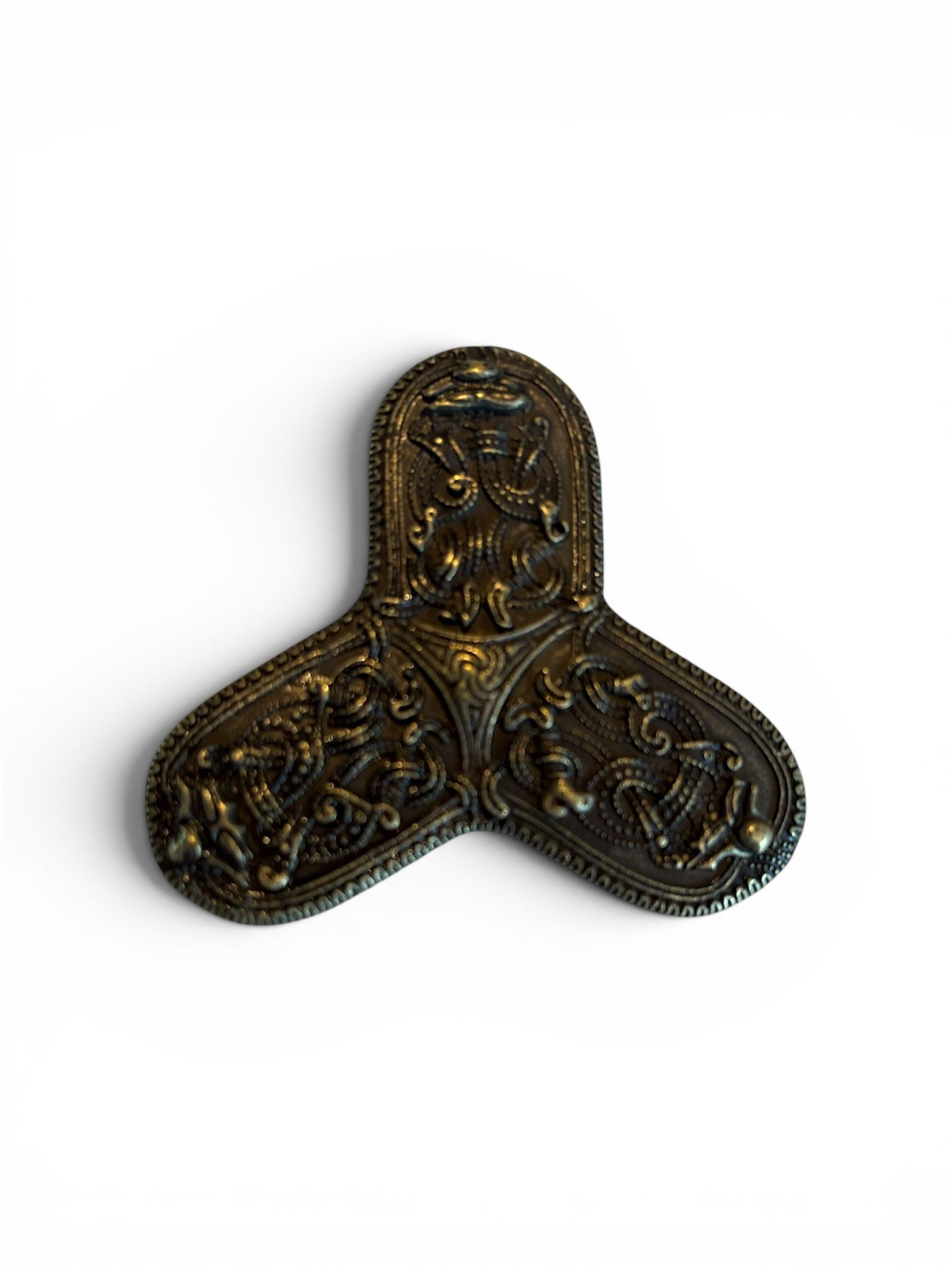 Réplique fibule en trèfle viking par Tranby