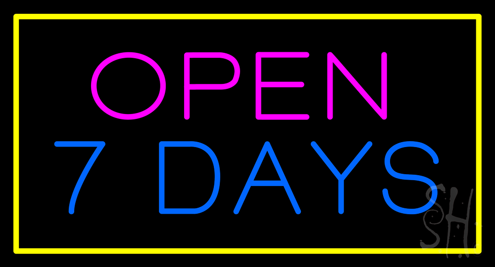 Open 7 Days