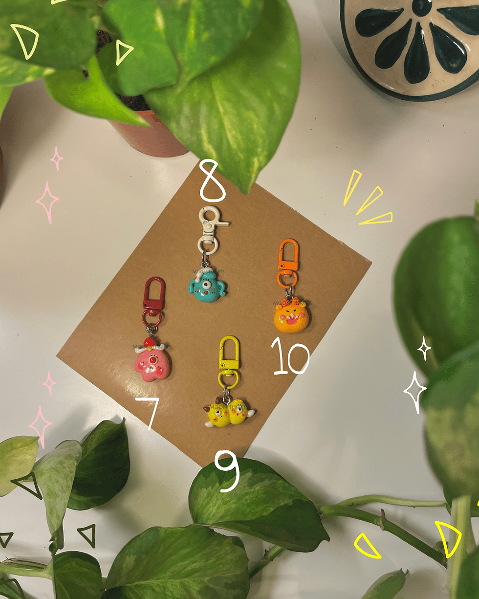 Cute Monster Blind Box Charm Keychain For Bag/Pouch/ID
