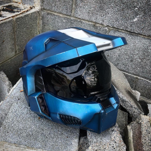 sena shoei helmet Halo Take down your rivals in the MJOLNIR War Games Deluxe Helmet Custom Color Halo Helmet Visor