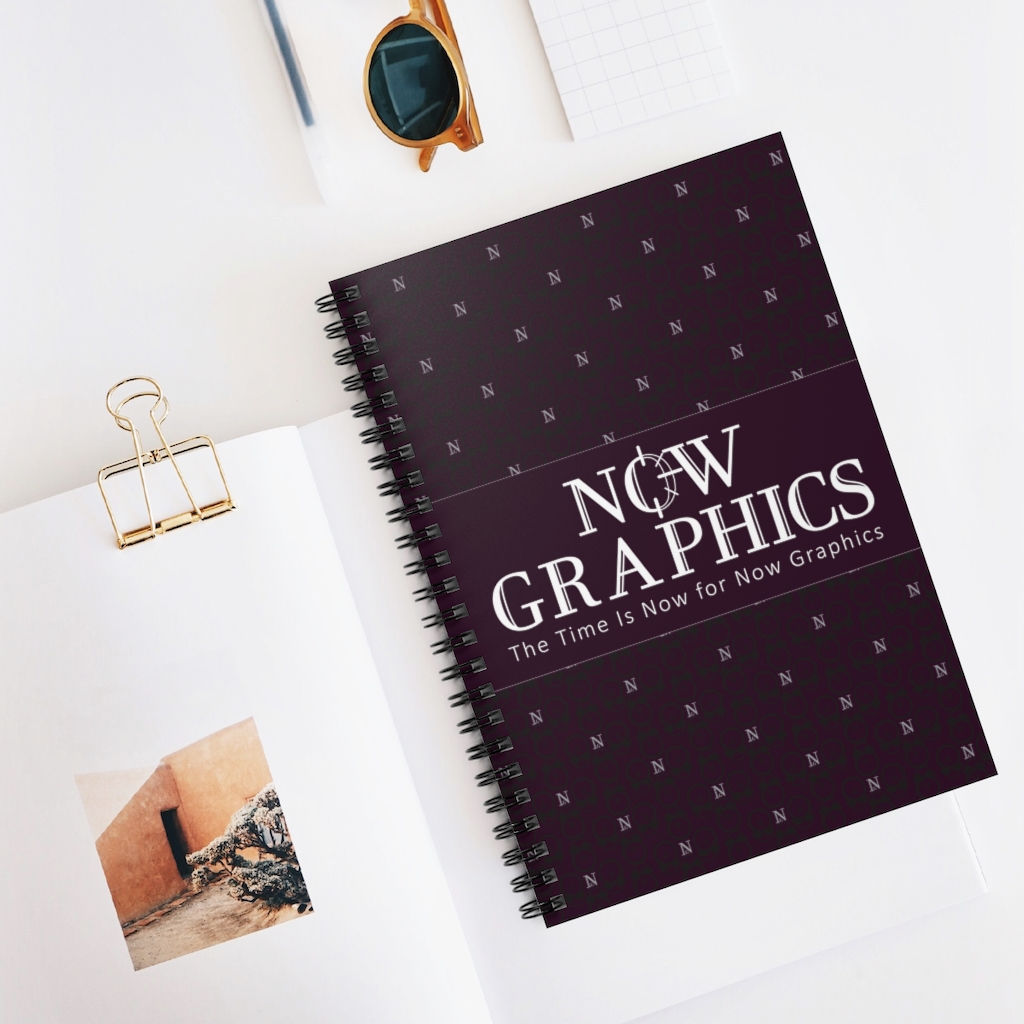 Dark Spiral Notebook - Ruled Line