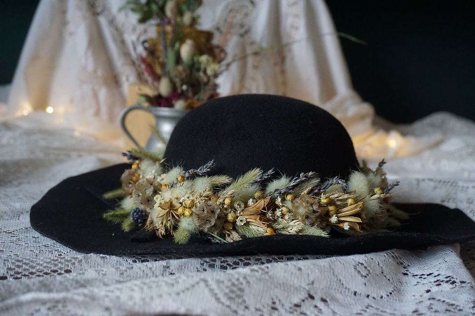 Custom Floral Crown / Hat Band