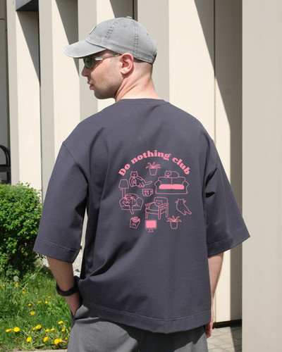 Футболки Do nothing club (cats) | U:DO | unisex casual wear