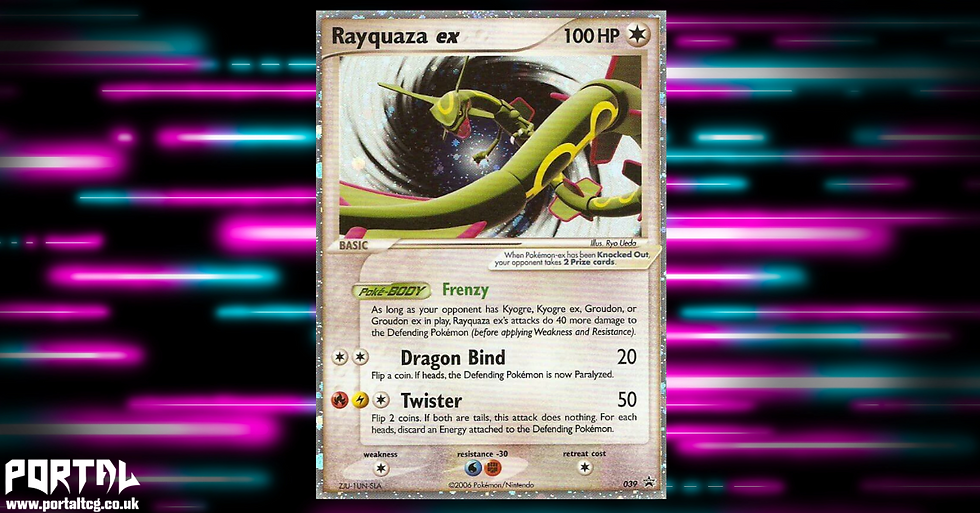 Rayquaza ex Nintendo Promo Pokémon Card
