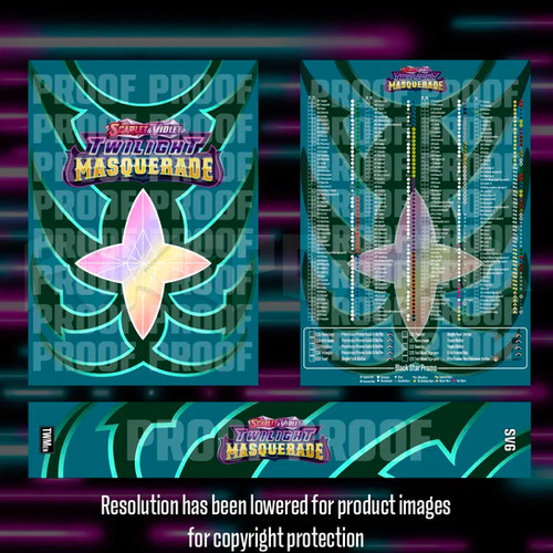 Pokemon - Twilight Masquerade - Master Set Checklist - Vinyl