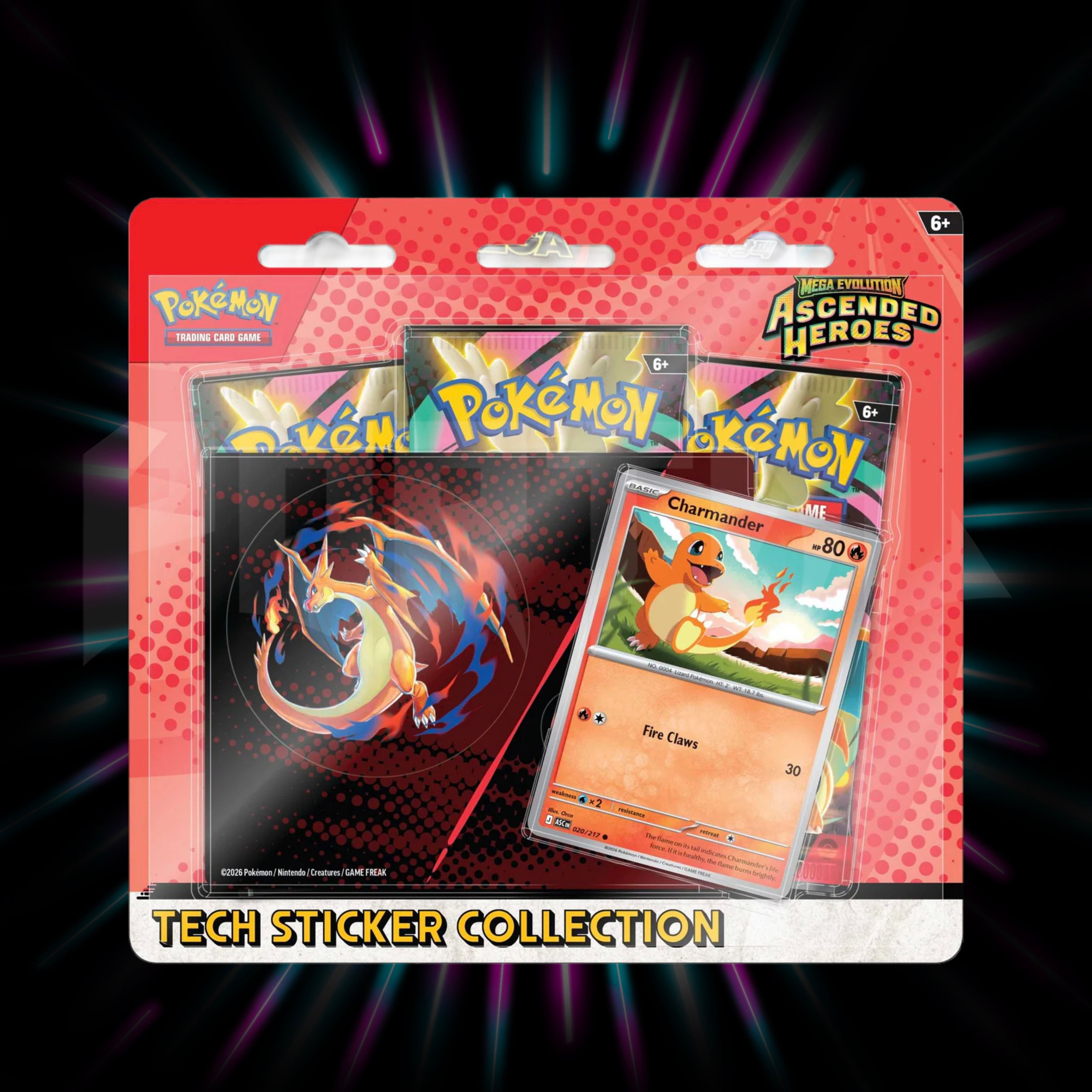 Pokemon - Mega Evolutions - Ascended Heroes - Tech Sticker Collection