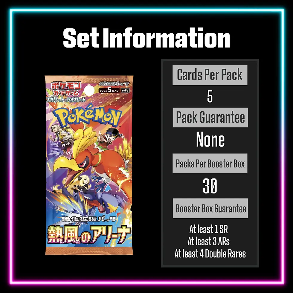 Thumbnail: Pokemon - Scarlet & Violet - Heatwave Arena - sv9a - Japanese Booster Pack