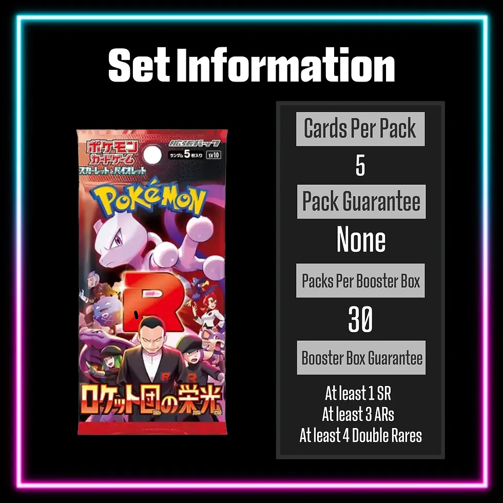 Thumbnail: Pokemon - Scarlet & Violet - Glory of Team Rocket - sv10 - Japanese Booster Pack