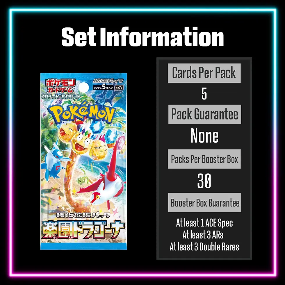 Thumbnail: Pokemon - Scarlet & Violet - Paradise Dragona - sv7a - Japanese Booster Pack