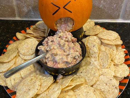Halloween Pumpkin Sausage Dip
