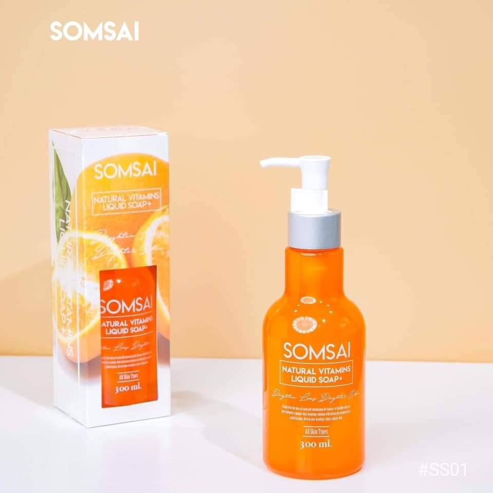สบู่ส้มใส แบบขวด (Body liquid soap)