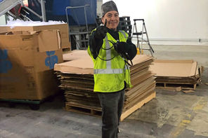 plastic and cardboard recycling