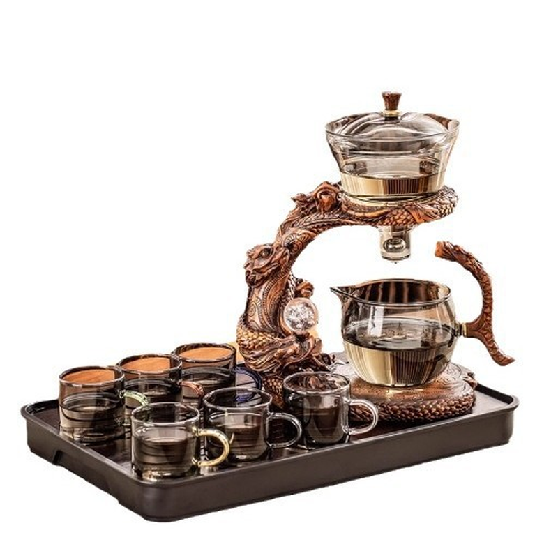 Thumbnail: Dragon Year Lazy Glass Automatic Tea Set Household