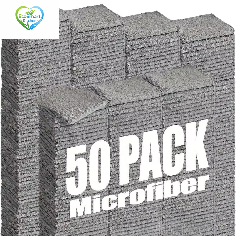 Thumbnail: Microfiber Cleaning Cloths Lint Free Microfiber Cleaning Towel Cloths Reusable C