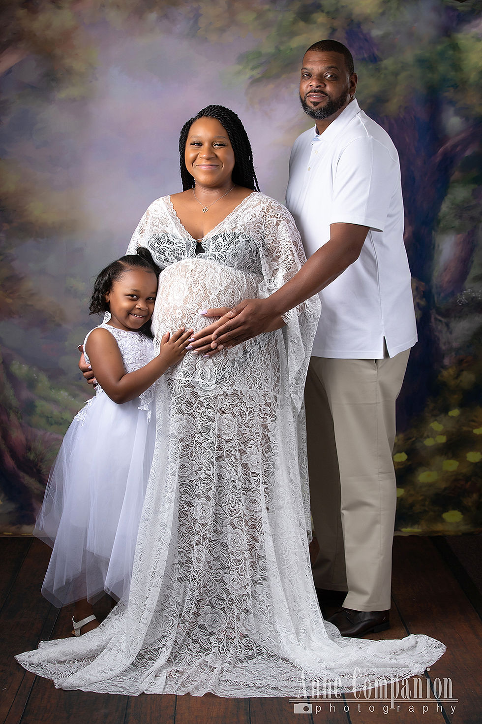 Studio maternity portrait Hampton Va