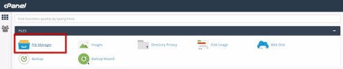 cPanel - Bestandsbeheer