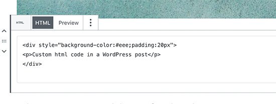 Aangepaste HTML toevoegen in WordPress-bericht