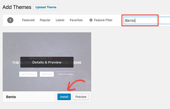 Installeer het WordPress-thema