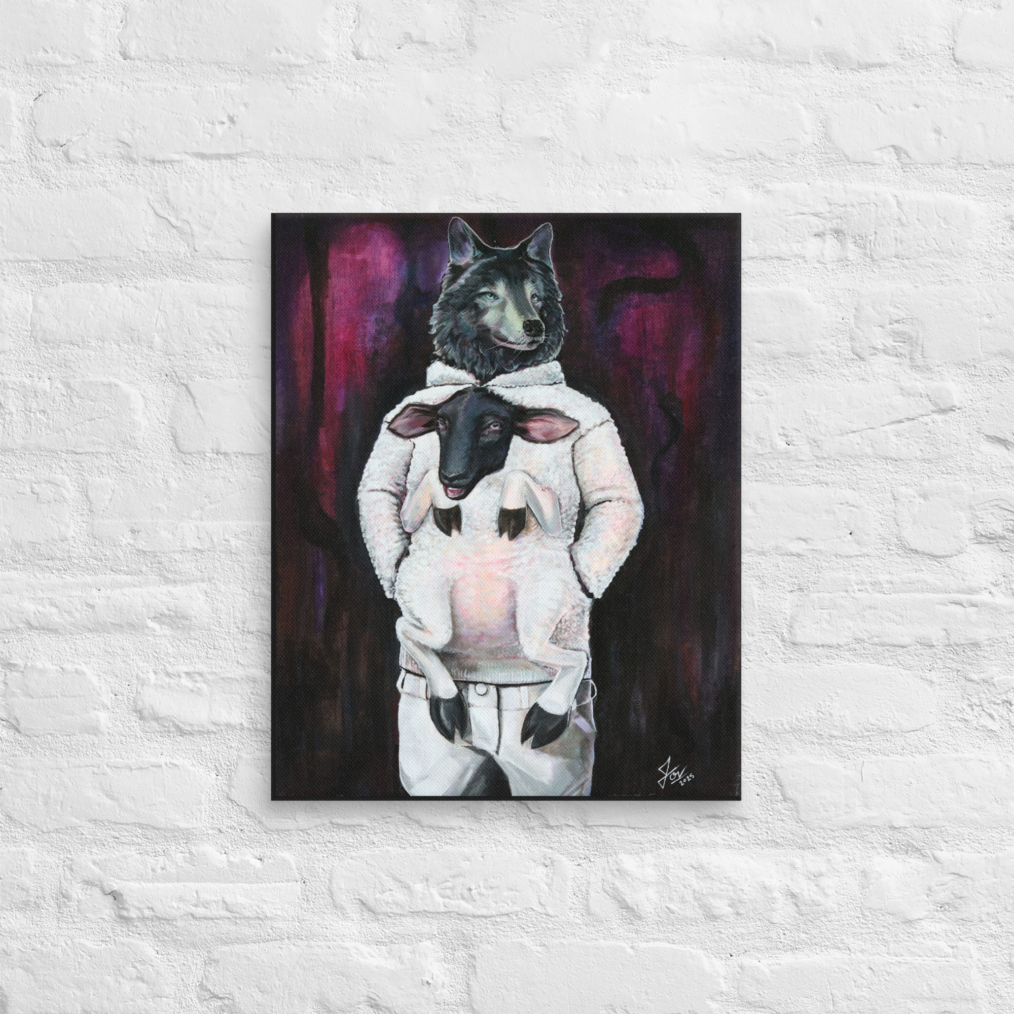 A Wolf In Wool | Canvas
