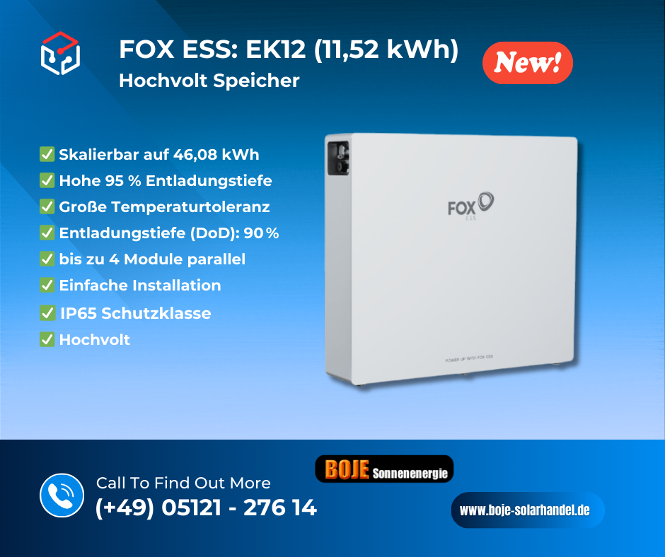 Fox ESS EK 12 (11,59 kWh) Hochvoltspeicherbatterie