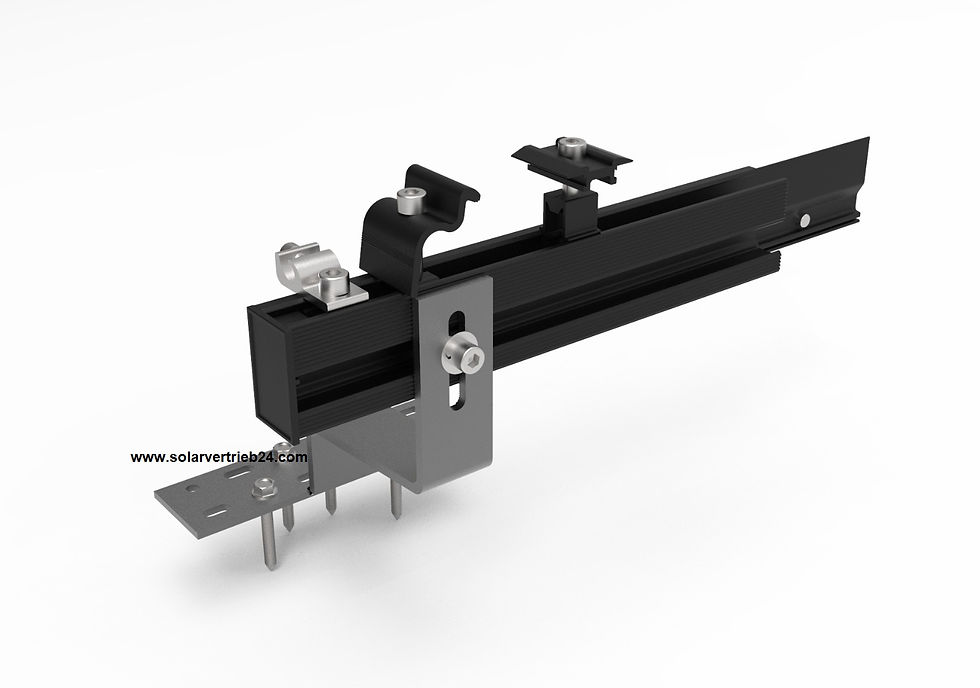Miniaturbild: PV Unterkonstruktion für 10 Module - Ziegeldach
