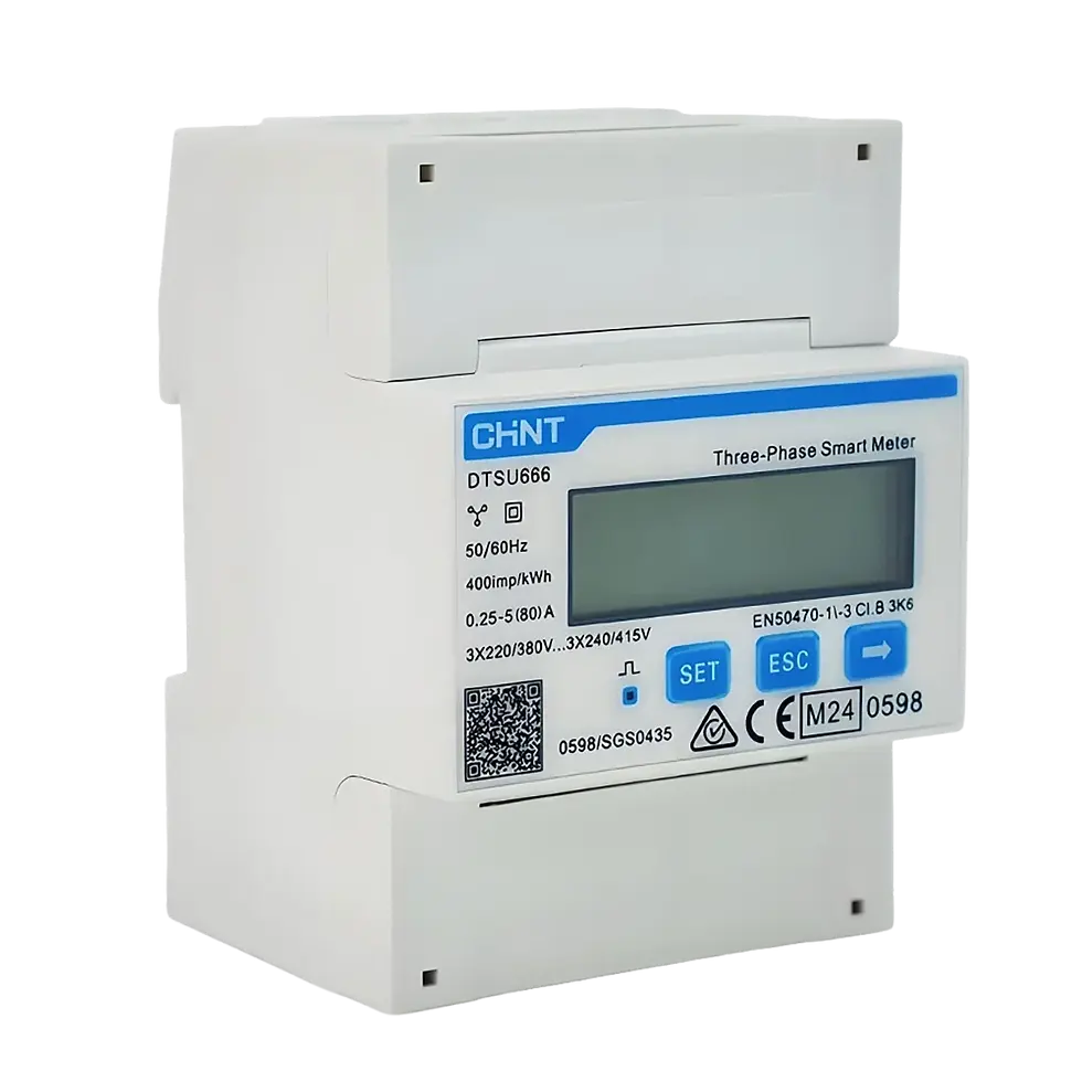 Miniaturbild: FoxEss Smart Meter DTSU666 Dual 485 CHINT mit CT Klemmen